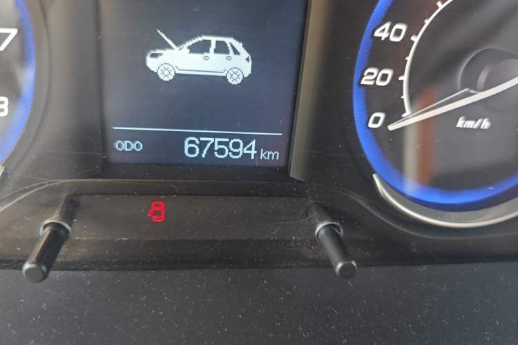 Used BAIC Senova X25 2015 1.5L Automatic Elite Model Odometer Close Up