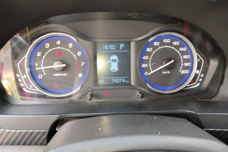 Used BAIC Senova X25 2015 1.5L Automatic Elite Model Odometer Close Up