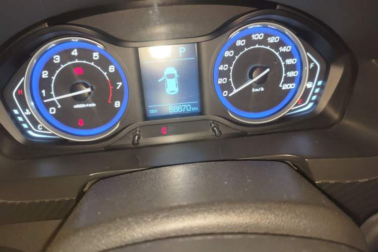 Used BAIC Senova X25 2015 1.5L Automatic Elite Model Odometer Close Up