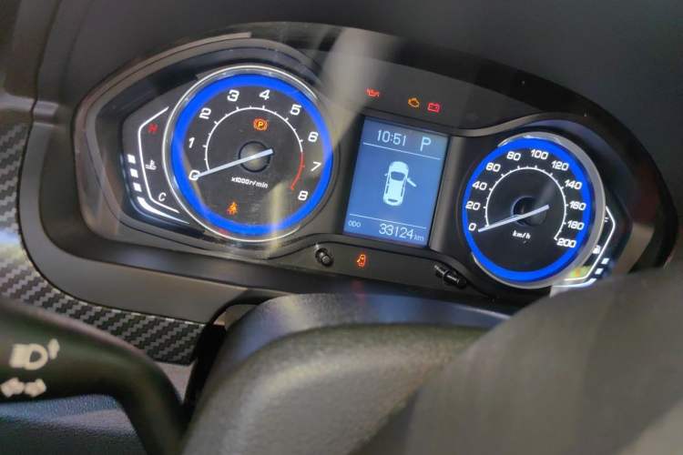 Used BAIC Senova X25 2015 1.5L Automatic Elite Model Odometer Close Up