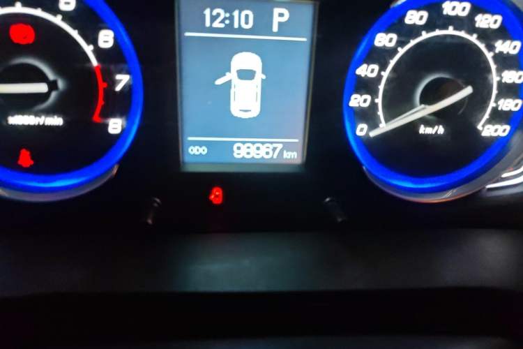 Used BAIC Senova X25 2015 1.5L Automatic Elite Model Odometer Close Up