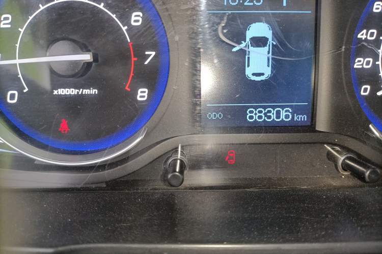 Used BAIC Senova X25 2015 1.5L Automatic Elite Model Odometer Close Up