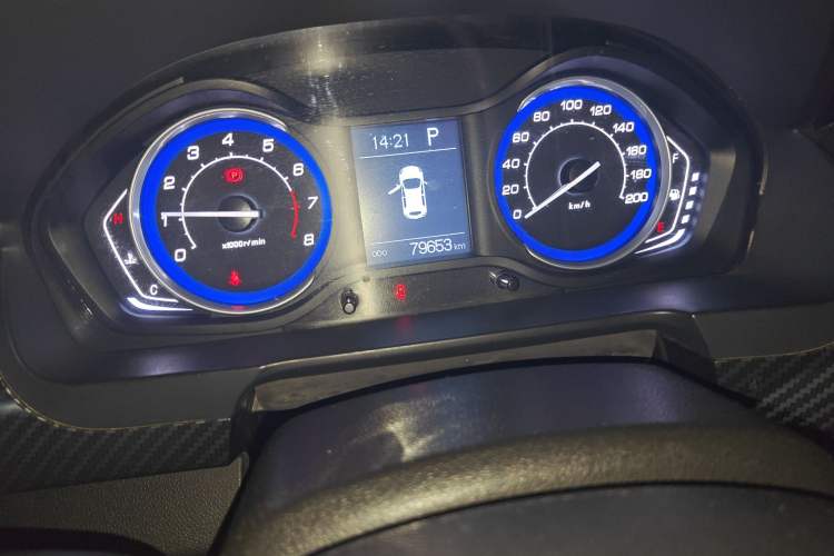 Used BAIC Senova X25 2015 1.5L Automatic Elite Model Odometer Close Up