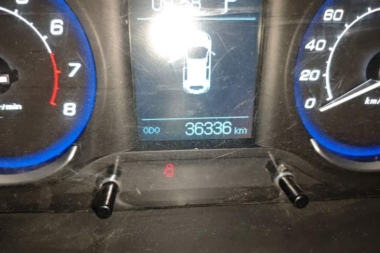 Used BAIC Senova X25 2015 1.5L Automatic Elite Model Odometer Close Up