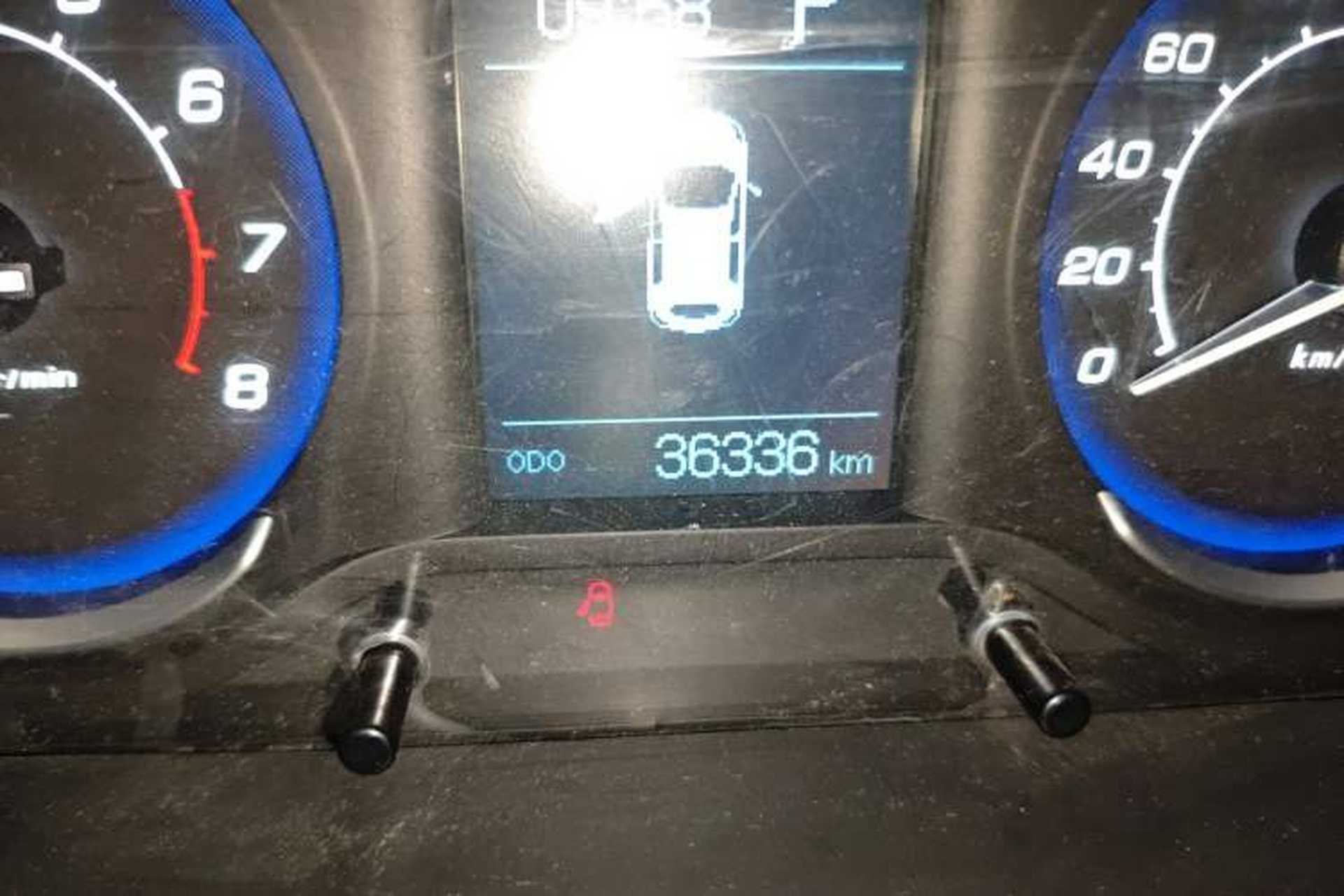 Used BAIC Senova X25 2015 1.5L Automatic Elite Model Odometer Close Up