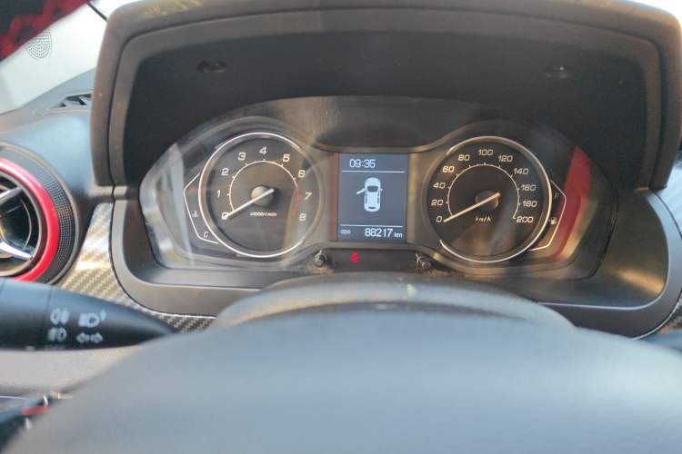 Used BAIC Senova X25 2015 1.5L Automatic Elite Model Odometer Close Up