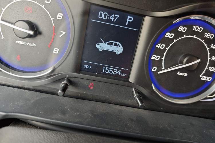 Used BAIC Senova X25 2015 1.5L Automatic Elite Model Odometer Close Up