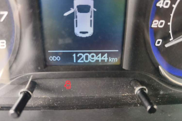 Used BAIC Senova X25 2015 1.5L Automatic Elite Model Odometer Close Up