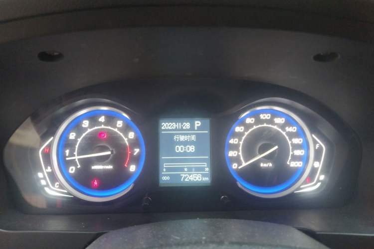 Used BAIC Senova X25 2017 1.5L Automatic Elite Navigation Edition Odometer Close Up