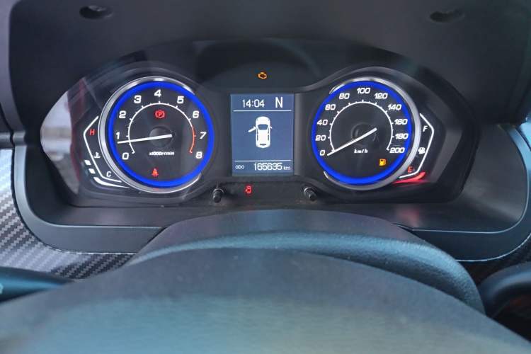 Used BAIC Senova X25 2017 1.5L Automatic Elite Navigation Edition Odometer Close Up
