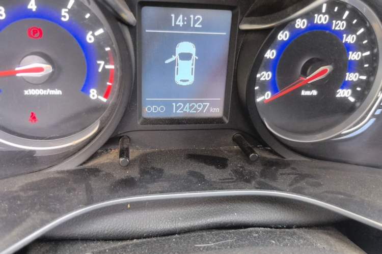 Used BAIC Senova X35 2016 1.5L Manual Elite Edition Odometer Close Up