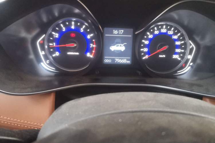 Used BAIC Senova X35 2016 1.5L Manual Luxury Edition Odometer Close Up