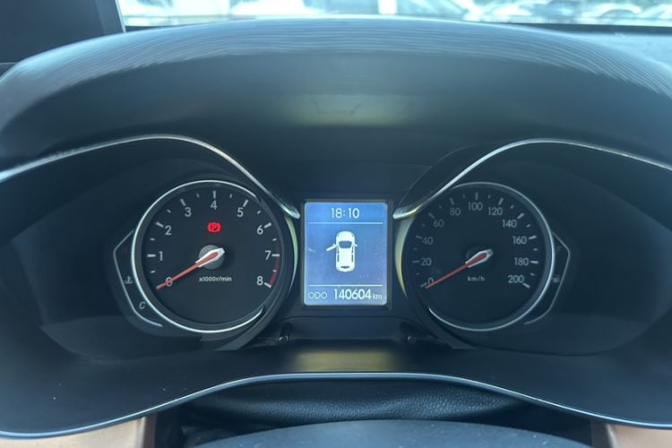 Used BAIC Senova X35 2016 1.5L Manual Elite Edition Odometer Close Up