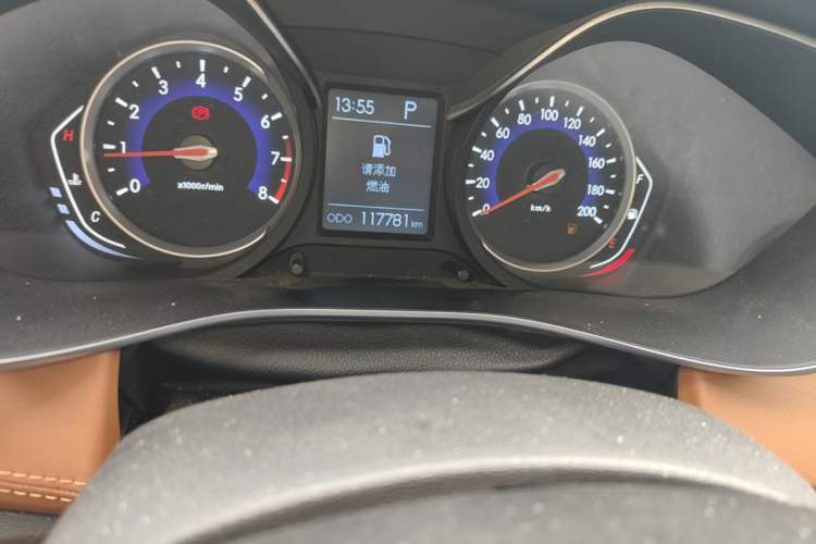 Used BAIC Senova X35 2016 1.5L Automatic Luxury Edition Odometer Close Up