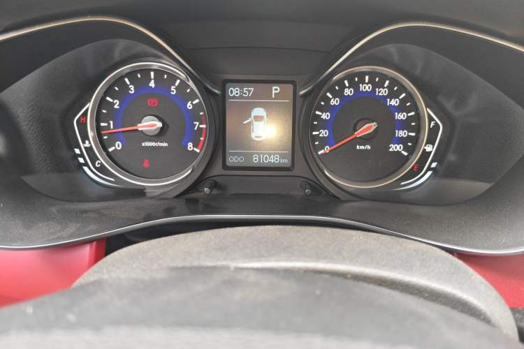 Used BAIC Senova X35 2016 1.5L Automatic Elite Edition Odometer Close Up