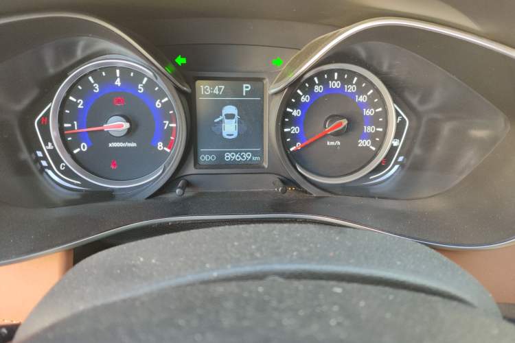 Used BAIC Senova X35 2016 1.5L Automatic Luxury Edition Odometer Close Up