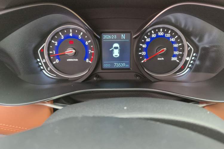 Used BAIC Senova X35 2016 1.5L Automatic Luxury Edition Odometer Close Up