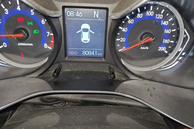 Used BAIC Senova X35 2016 1.5L Automatic Elite Edition Odometer Close Up