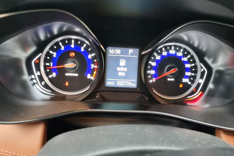 Used BAIC Senova X35 2016 1.5L Automatic Prestige Edition Odometer Close Up