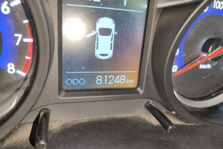 Used BAIC Senova X35 2016 1.5L Automatic Luxury Edition Odometer Close Up