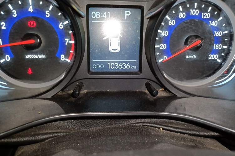 Used BAIC Senova X35 2016 1.5L Automatic Luxury Edition Odometer Close Up