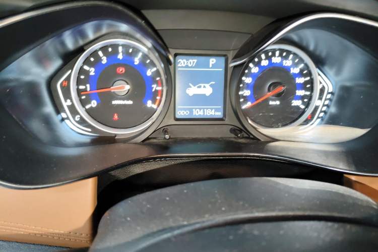 Used BAIC Senova X35 2016 1.5L Automatic Luxury Edition Odometer Close Up