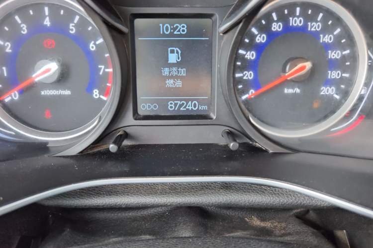 Used BAIC Senova X35 2016 1.5L Manual Luxury Edition Odometer Close Up