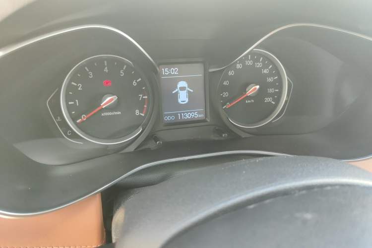 Used BAIC Senova X35 2016 1.5L Automatic Prestige Edition Odometer Close Up