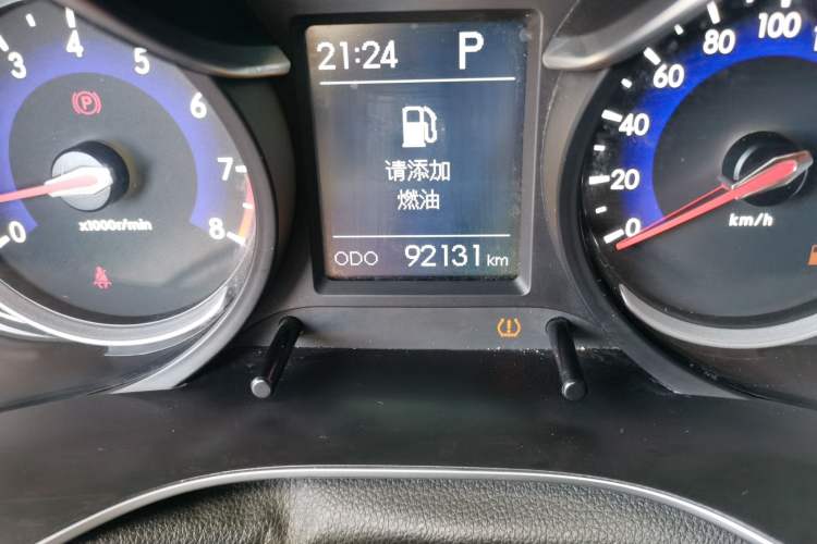 Used BAIC Senova X35 2016 1.5L Automatic Luxury Edition Odometer Close Up