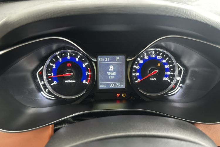 Used BAIC Senova X35 2016 1.5L Automatic Luxury Edition Odometer Close Up