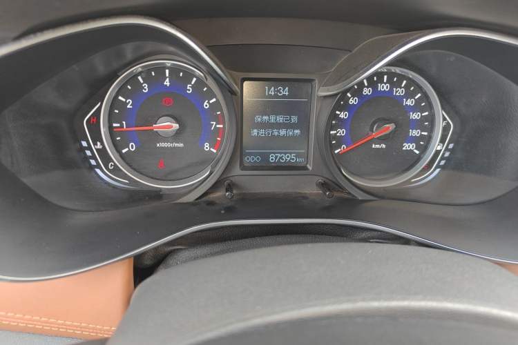 Used BAIC Senova X35 2016 1.5L Manual Luxury Edition Odometer Close Up