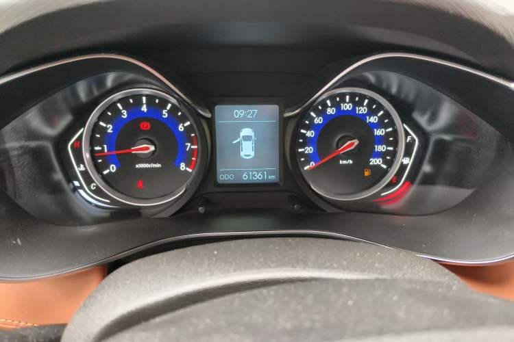 Used BAIC Senova X35 2016 1.5L Manual Luxury Edition Odometer Close Up