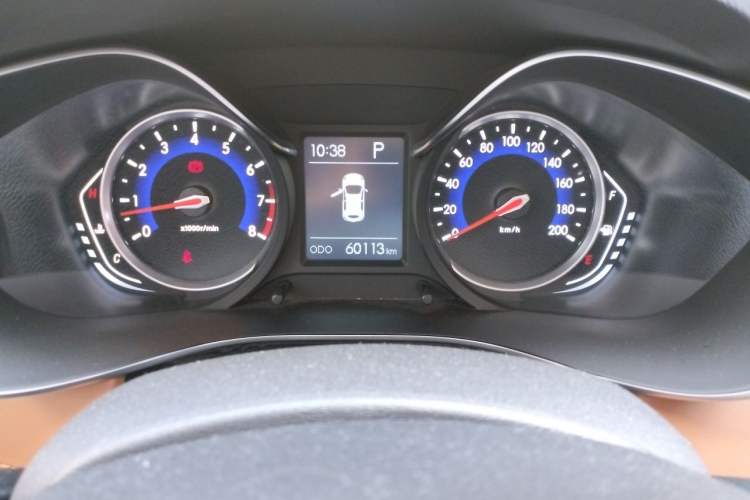 Used BAIC Senova X35 2016 1.5L Automatic Luxury Edition Odometer Close Up