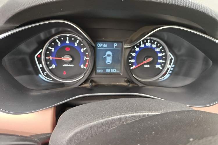 Used BAIC Senova X35 2016 1.5L Automatic Elite Edition Odometer Close Up