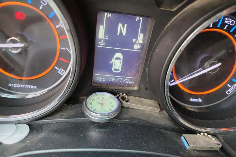 Used BAIC Senova X55 2016 1.5T CVT Comfort Version Odometer Close Up