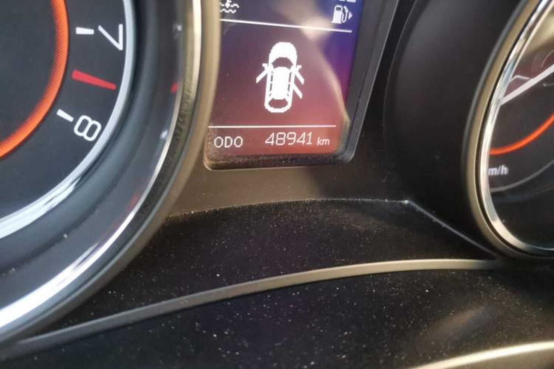 Used BAIC Senova X55 2016 1.5T CVT Comfort Version Odometer Close Up
