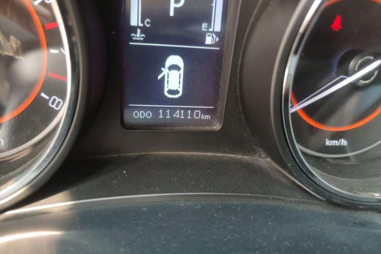 Used BAIC Senova X55 2016 1.5T CVT Comfort Version Odometer Close Up