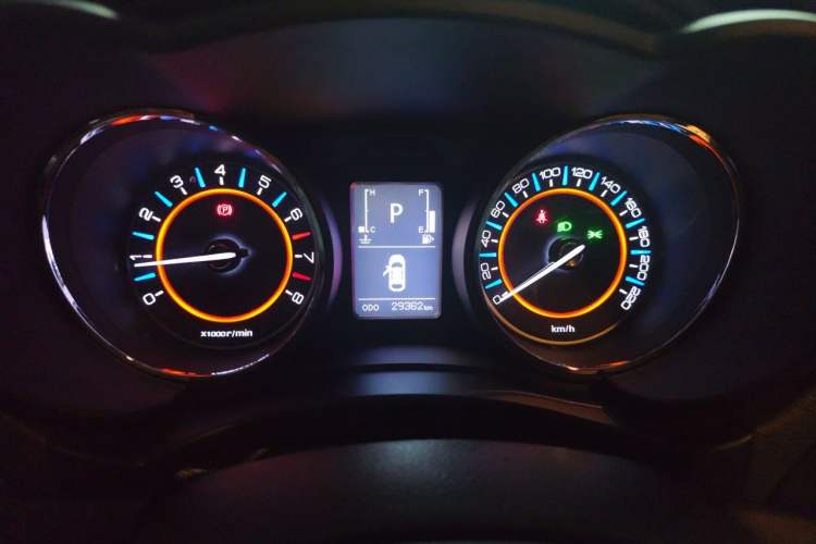 Used BAIC Senova X55 2016 1.5T CVT Luxury Edition Odometer Close Up