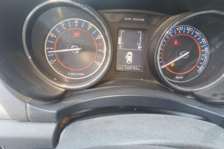 Used BAIC Senova X55 2016 1.5L Manual Standard Edition Odometer Close Up
