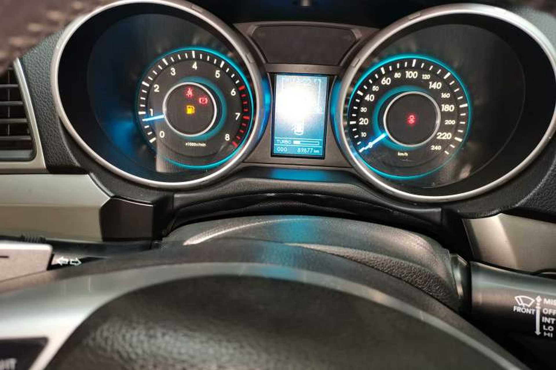 Used BAIC Senova X65 2015 2.0T Automatic Elite Model Odometer Close Up