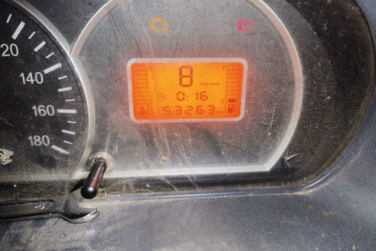 Used BAIC Weiwang 307 2014 1.2L Standard A12 Odometer Close Up