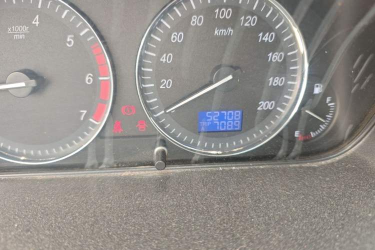 Used BAIC Weiwang M20 2014 1.5L Comfort version DAM15DL Odometer Close Up