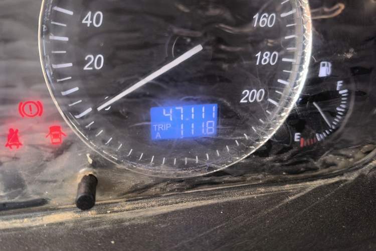 Used BAIC Weiwang M20  Odometer Close Up