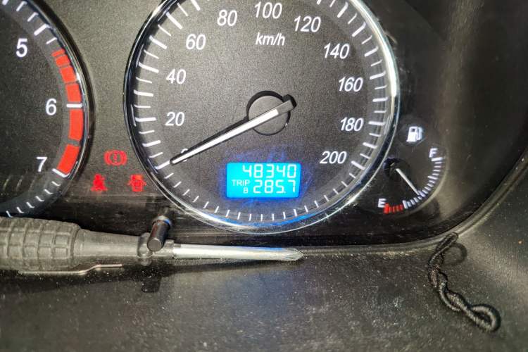 Used BAIC Weiwang M20 2017 1.5L M20S Basic Version DAM15DL Odometer Close Up