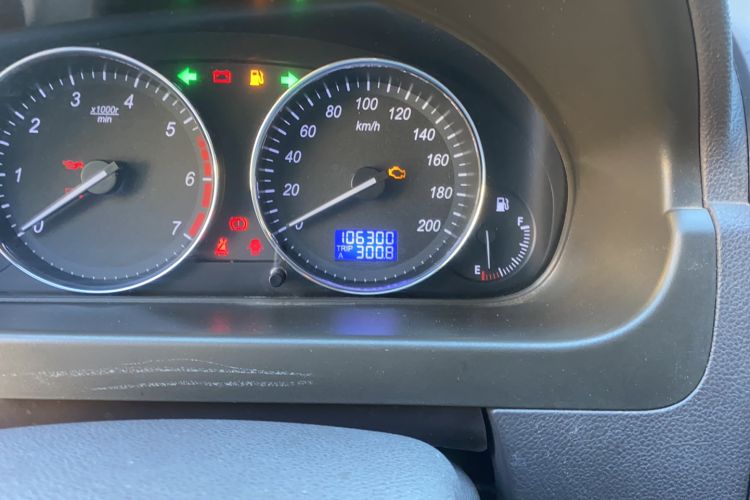 Used BAIC Weiwang M30 2015 1.5L Comfort version DAM15 Odometer Close Up