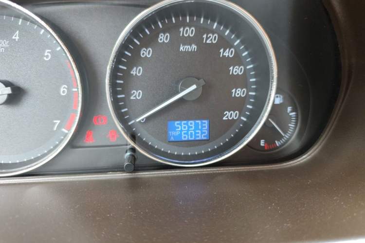 Used BAIC Weiwang M30 2015 1.5L Comfort version DAM15 Odometer Close Up