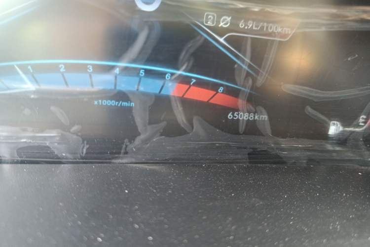 Used BAIC Weiwang M50F 2017 1.3T Comfort Edition Odometer Close Up