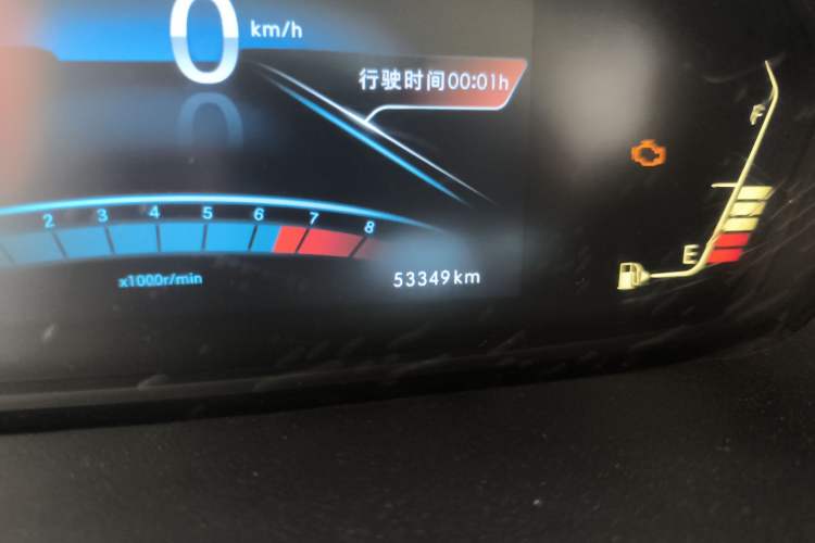 Used BAIC Weiwang M50F 2017 1.5L Standard Model Odometer Close Up
