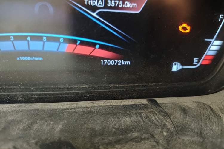 Used BAIC Weiwang M60 2017 1.5L Manual Platinum Edition Odometer Close Up