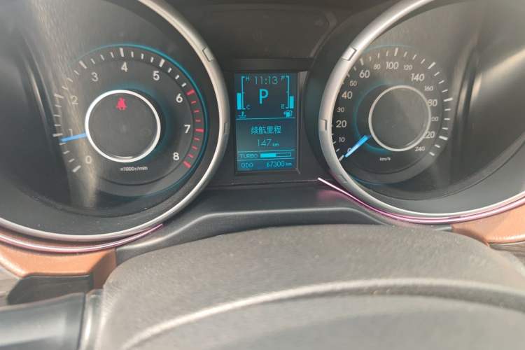 Used BAIC Weiwang S50 2016 1.5T CVT Joyful Luxury Model Odometer Close Up